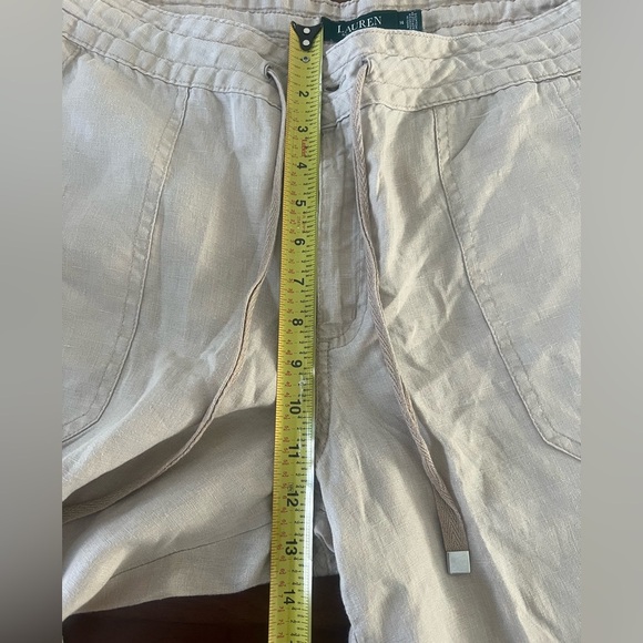 Lauren Ralph Lauren Plus Size LINEN WIDE -LEG PANTS WOMEN 14 - Picture 6 of 13